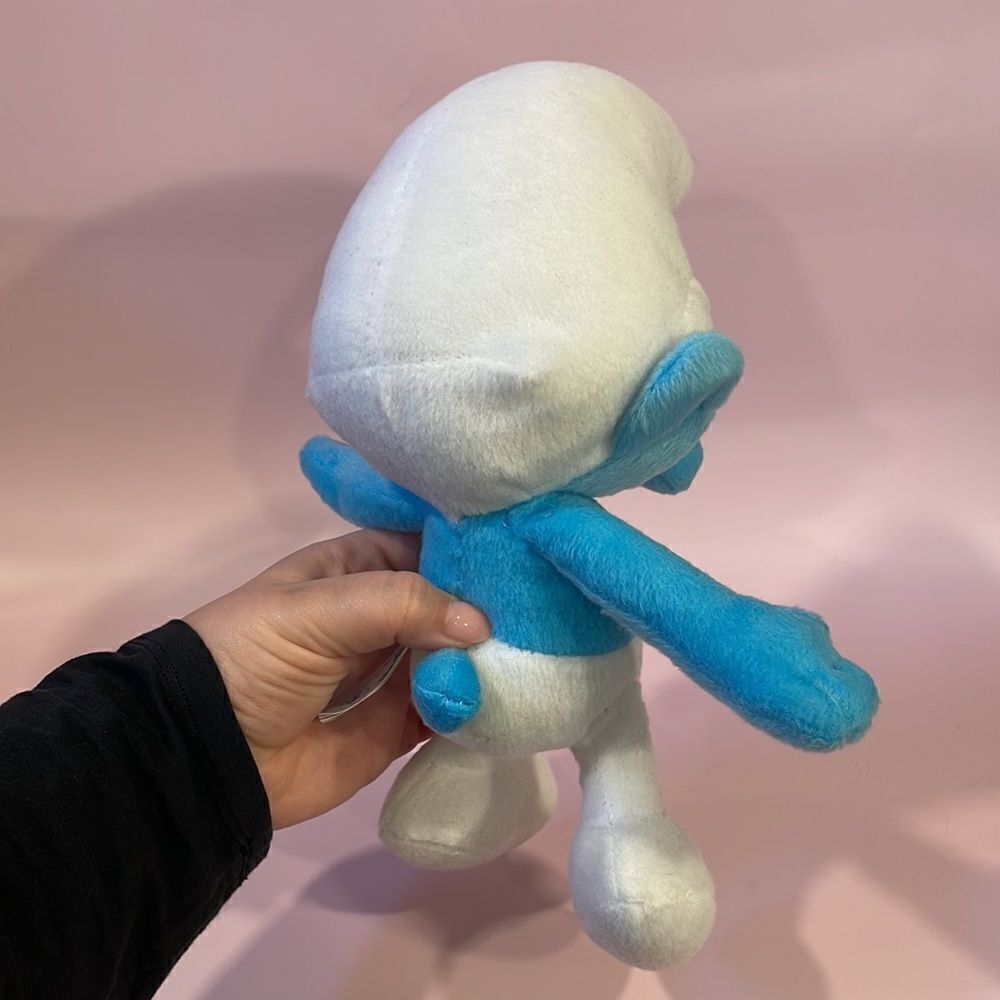 SMURF The Smurfs 11" Plush 2013 Kelly Toys NWT Excellent Condition Blue & White - Picture 4 of 9